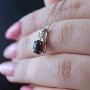 Black Ethiopian Opal Necklace